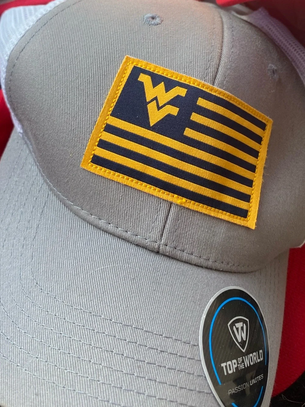 Kids Gray Baseball Cap with Yellow Patch